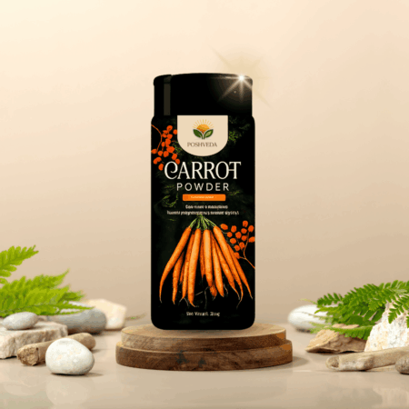 Poshveda Organic Carrot Powder - Metabolism & Energy Support